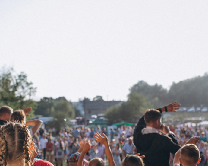 Konzertauftritt mit Zuschauern